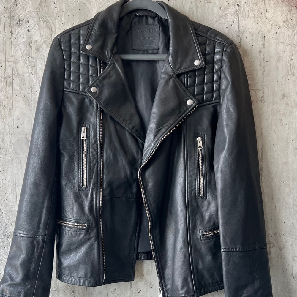 ALL SAINTS Leather Coat